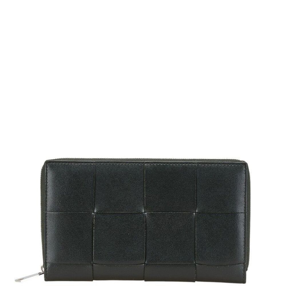 Bottega Veneta Zip-Around Long Wallet Cassette Intrecciato